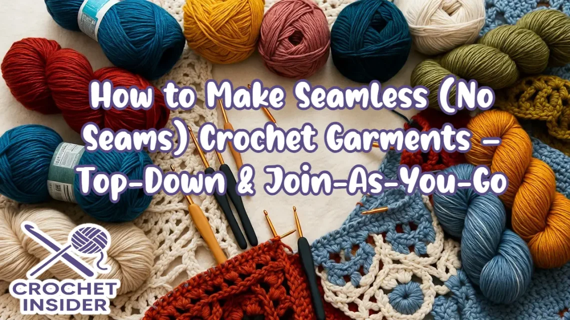 How to Make Seamless (No Seams) Crochet Garments – Top-Down & Join-As-You-Go