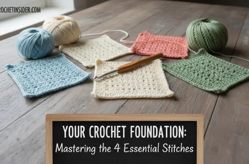 Your Crochet Foundation: Mastering the 4 Essential Stitches (With No Confusion)