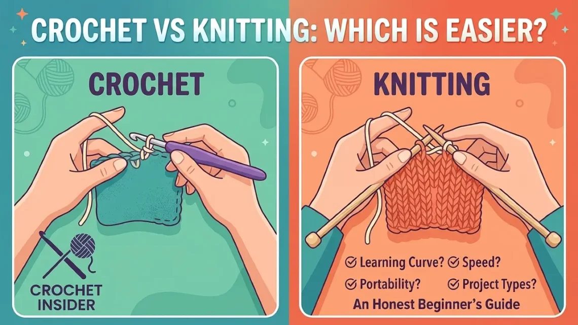 Crochet vs Knitting: Which Is Easier for Beginners? An Honest Comparison