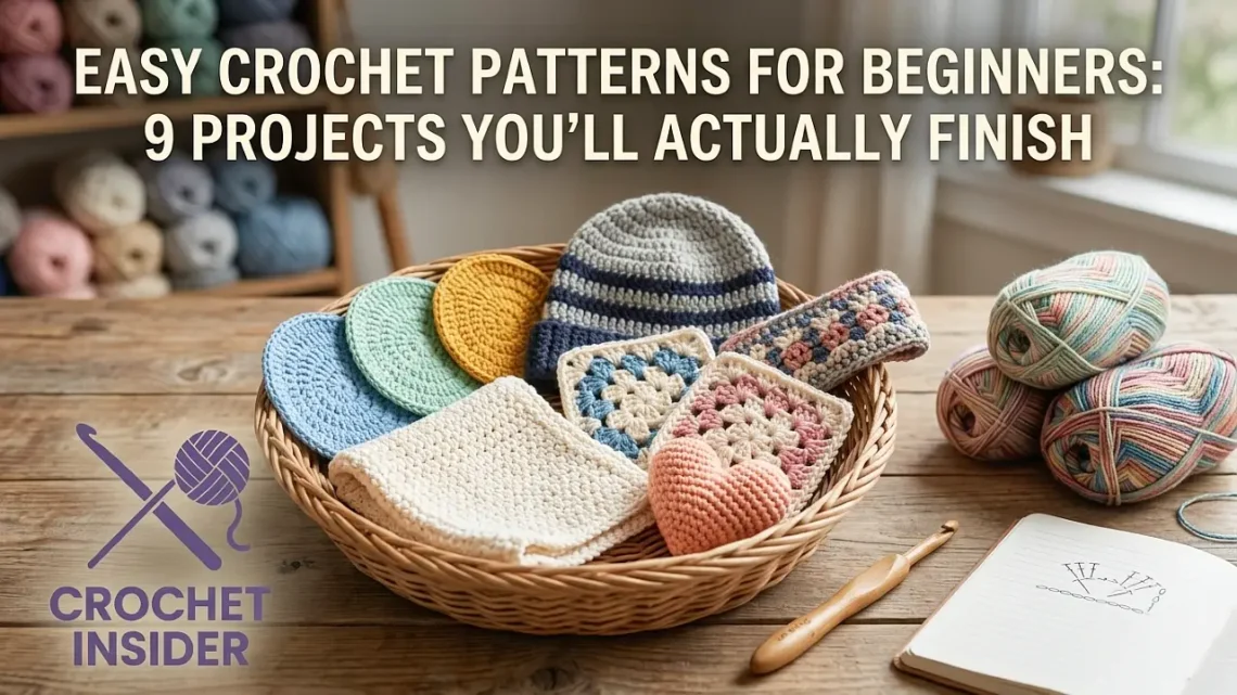 Easy Crochet Patterns for Beginners 9 Projects You’ll Actually Finish