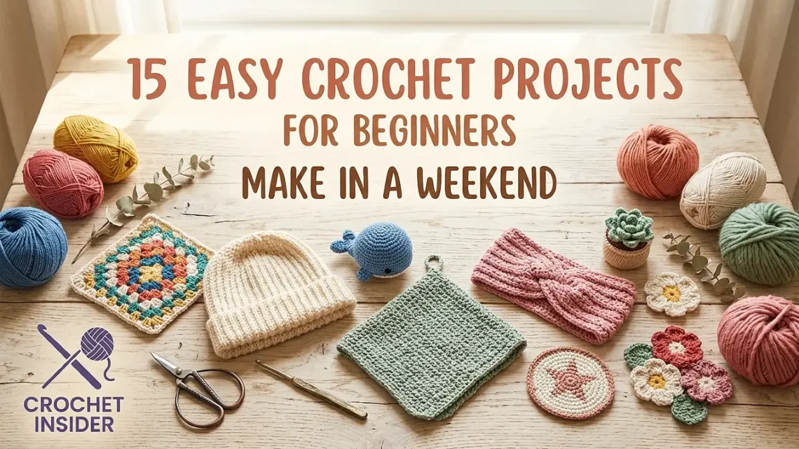 Easy Crochet Projects for Beginners: 15 Things You Can Make in a Weekend