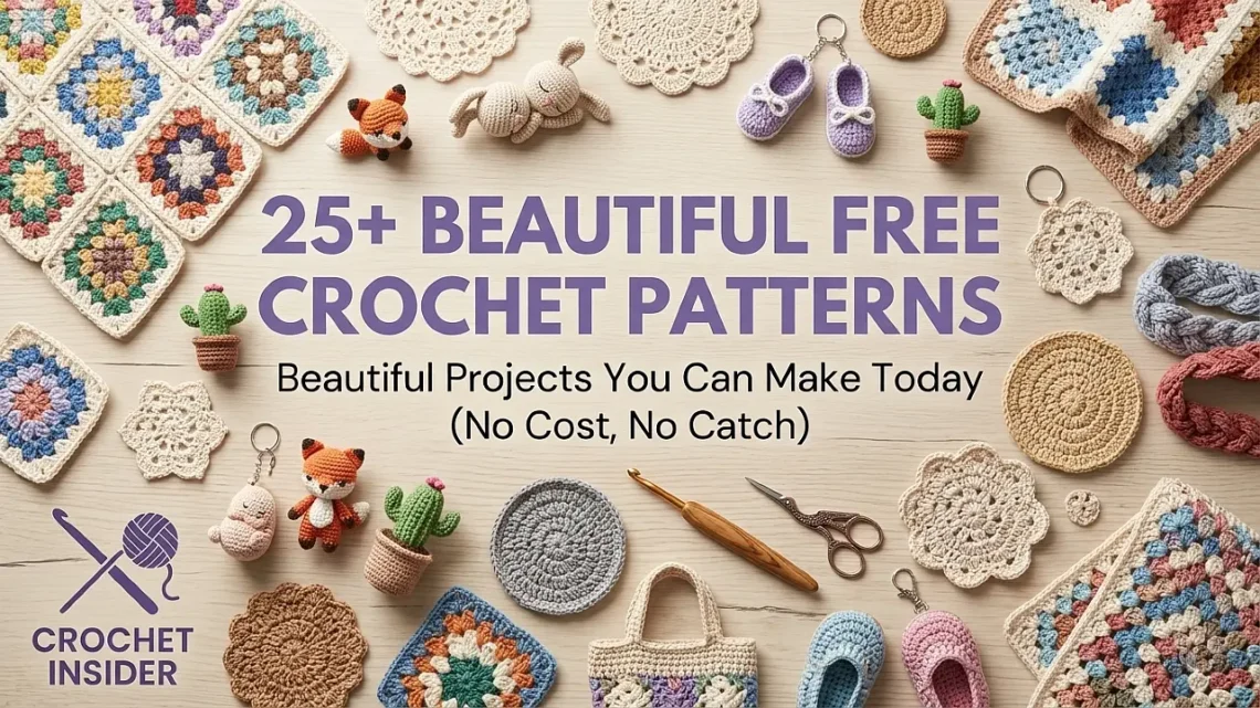 Free Crochet Patterns: 25+ Beautiful Projects You Can Make Today (No Cost, No Catch)