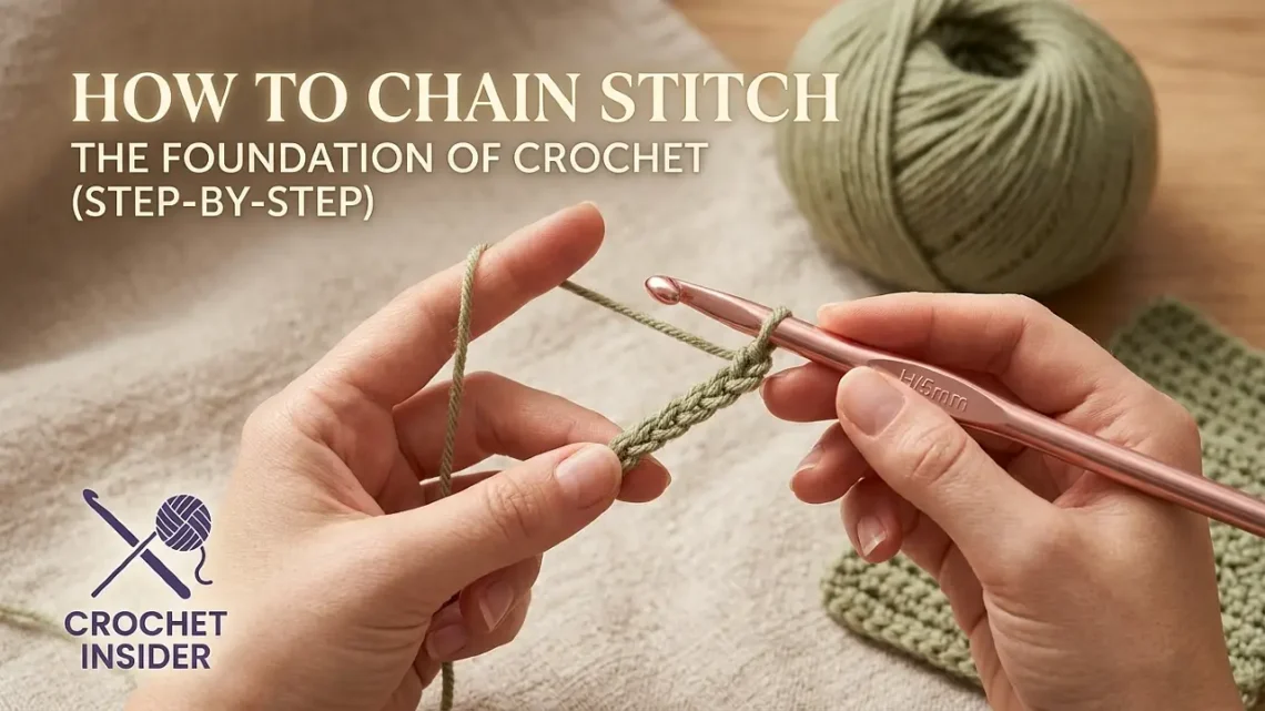 How to Chain Stitch Crochet: The Foundation of Everything (Step by Step)
