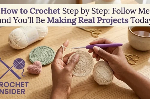 How to Crochet Step by Step: Follow Me and You’ll Be Making Real Projects Today