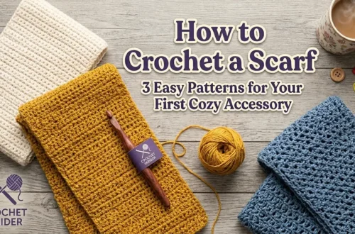 How to Crochet a Scarf: 3 Easy Patterns for Your First Cosy Accessory