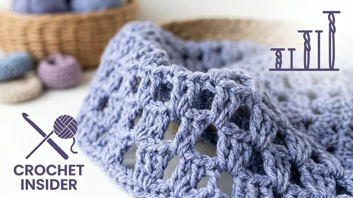 How to Treble Crochet: The Tallest Basic Stitch (Lace, Shawls, Fast Blankets)