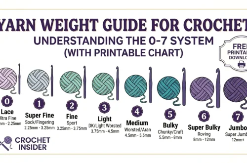 Yarn Weight Guide for Crochet: Understanding the 0‑7 System (With Printable Chart)
